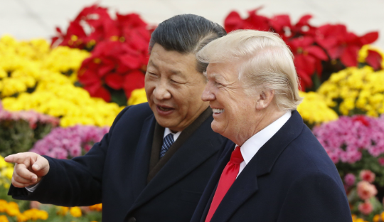 Donald Trump and Xi Jing Ping