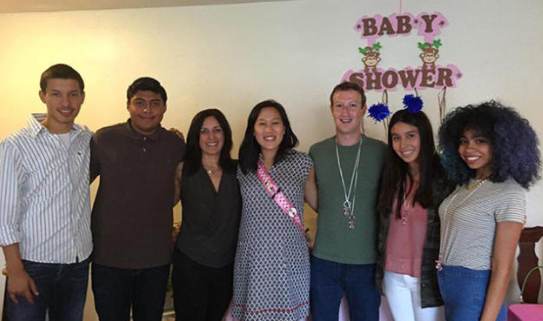 The love of Mark Zuckerberg (Facebook) with his wife