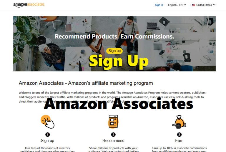 How to Sign Up Amazon Affiliate Program (Amazon Associates) (8)