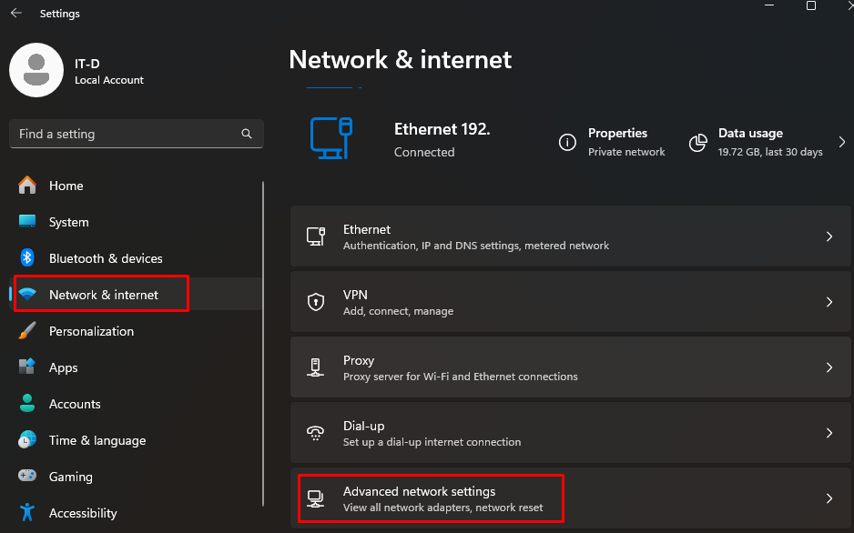 How to check the internet connection in my desktop Windows 11 (2)