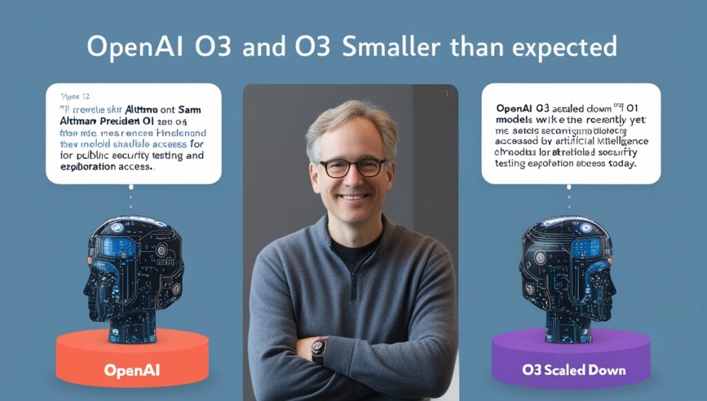 OpenAI declares o3 and o3 smaller than expected