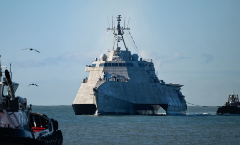 US warship makes intriguing visit to Cambodia's Ream Maritime base