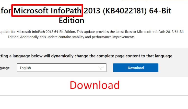 How to download Microsoft InfoPath 2013