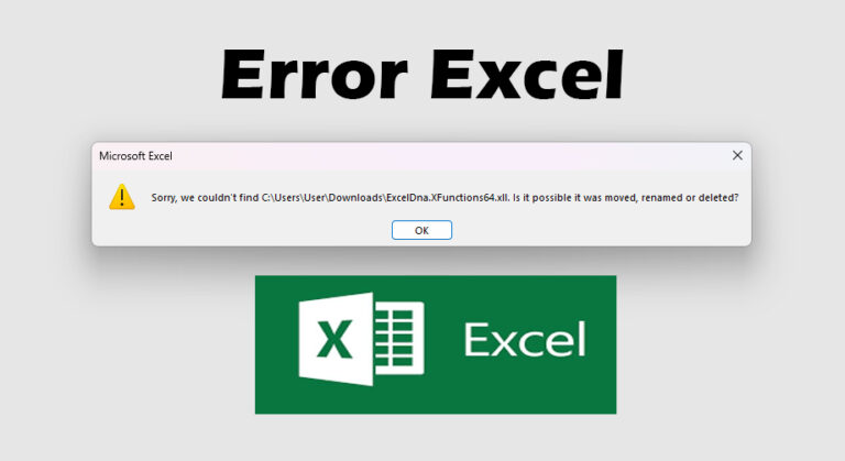 How to solve Excel Error Sorry, we couldn't find